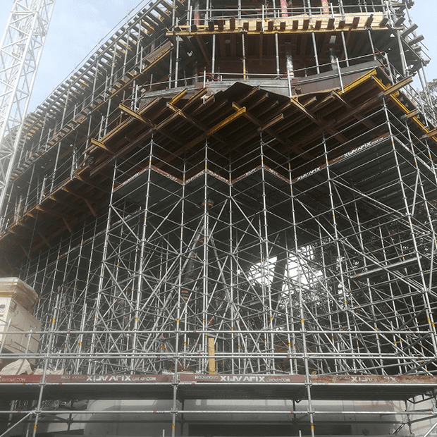 Afix fast X52 support scaffold Rue Henin Brussels