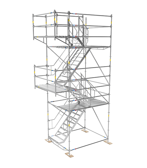 Afixfast steiger noodtrap