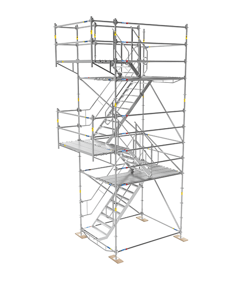 Afixfast steiger noodtrap