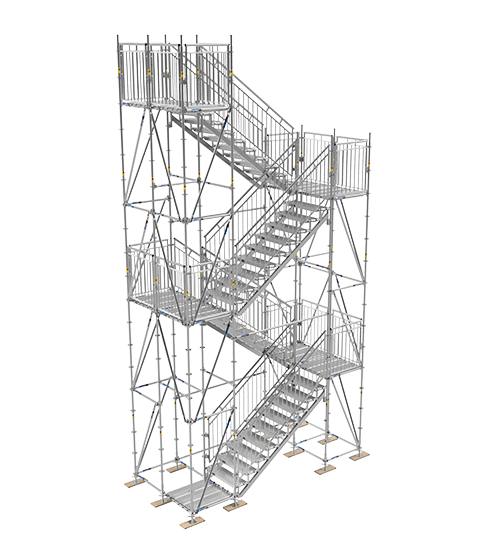 Afixfast steiger publiekstrap