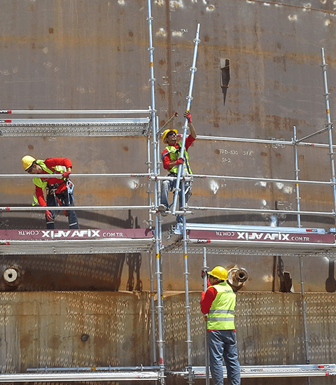 Afixfast steiger montage