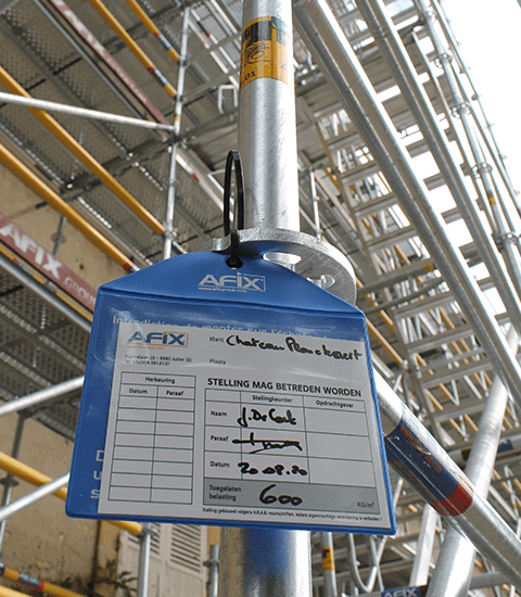 Afixfast steiger vrijgave