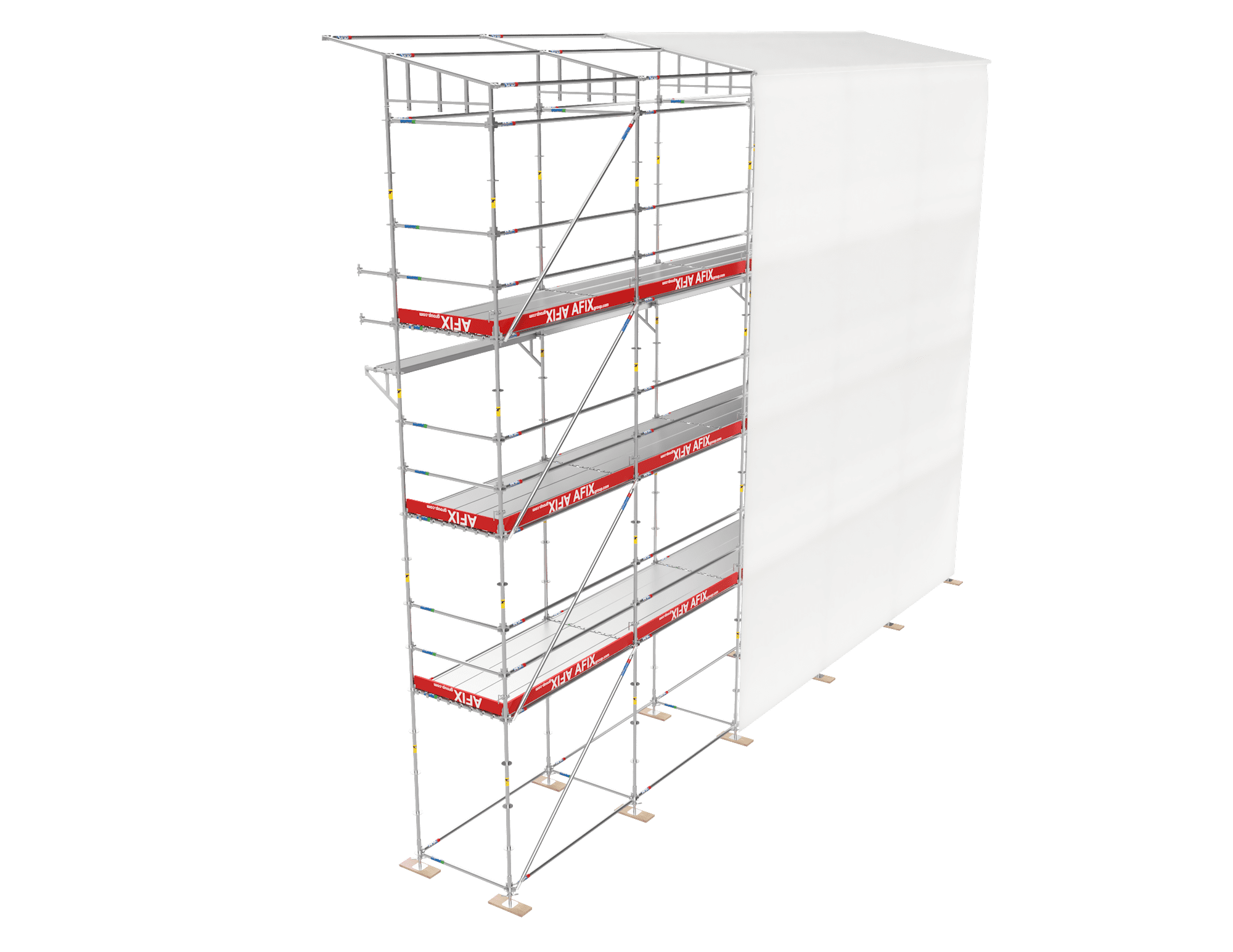 Afixfast film réctractable échafaudage