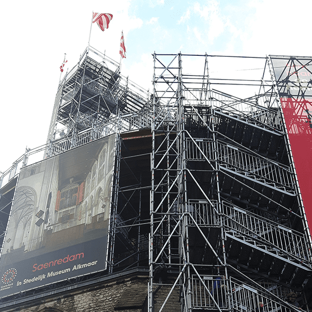 Afix fast X52 access stairs and public scaffold - celebration Klim naar de Hemel in Alkmaar