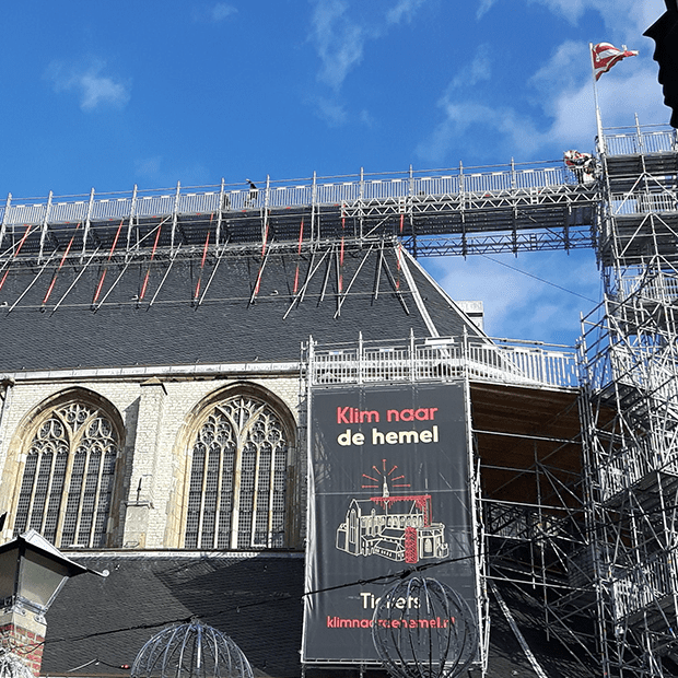 Afix fast X52 tour d'escaliers et échafaudage du public - célébration de Klim naar de hemel à Alkmaar