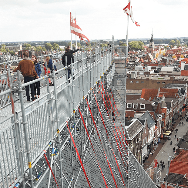 Afix fast X52 tour d'escaliers et échafaudage du public - célébration de Klim naar de hemel à Alkmaar