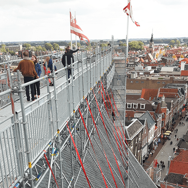 Afix fast X52 access stairs and public scaffold - celebration Klim naar de Hemel in Alkmaar