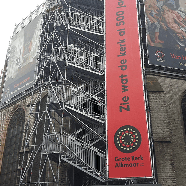Afix fast X52 access stairs and public scaffold - celebration Klim naar de Hemel in Alkmaar