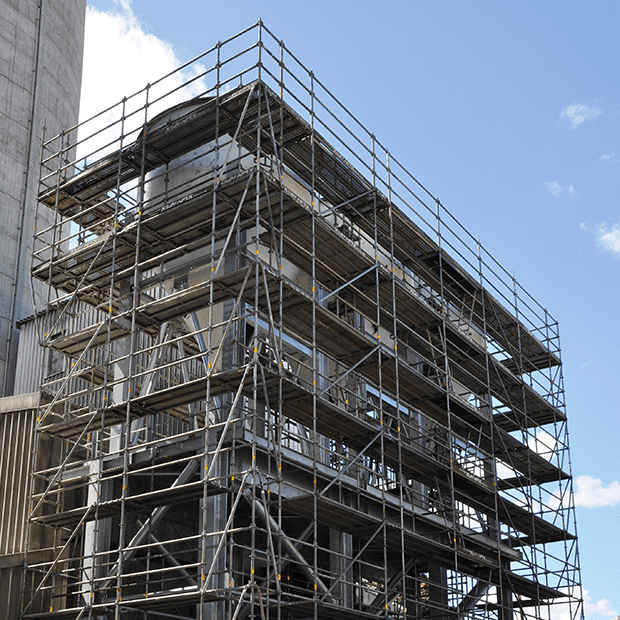 Afix fast X52 échafaudage d'industrie pour shut down travaux - Albioma Mauritius