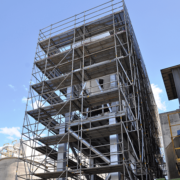 Afix fast X52 échafaudage d'industrie pour shut down travaux - Albioma Mauritius