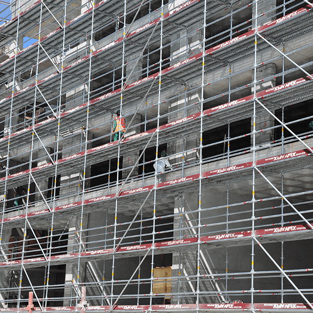 Afix Group scaffold setup - Grand Bay Mauritius