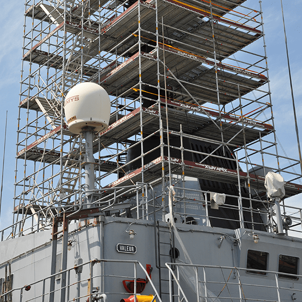 Afix Group scaffold setup - CNOI - Port Louis Mauritius