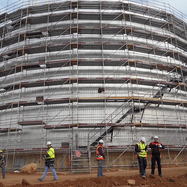 Afix fast X52 industrial tank scaffold construction - Tupras Turkey