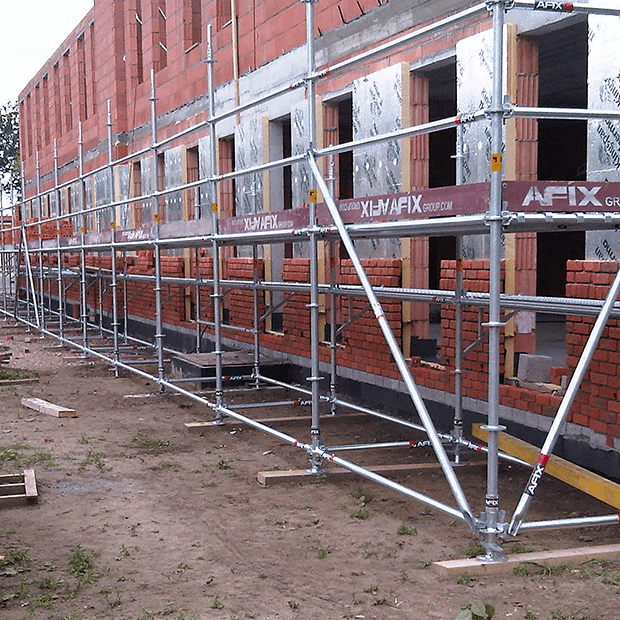 Afixfast masonry scaffold new construction residential 