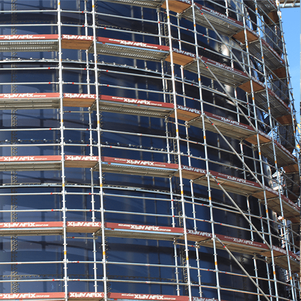 Afix fast X52 round construction tank scaffold - Sluiskil