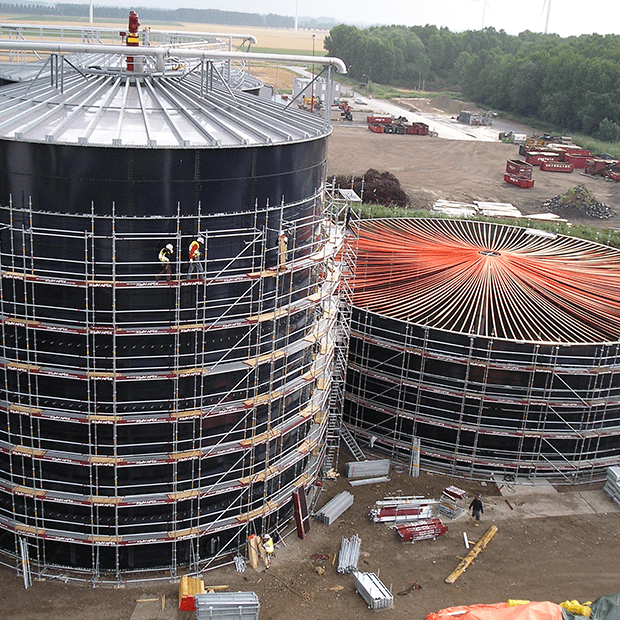 Afix fast X52 round construction tank scaffold - Sluiskil