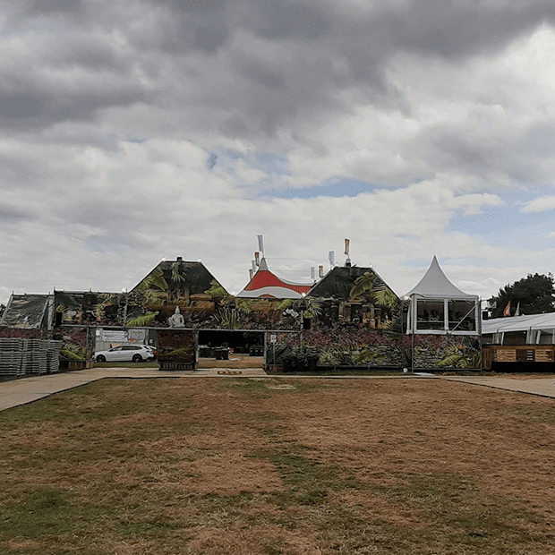 Afix fast X52 stage scaffold and event scaffold for Rijvers festival - Zomergem