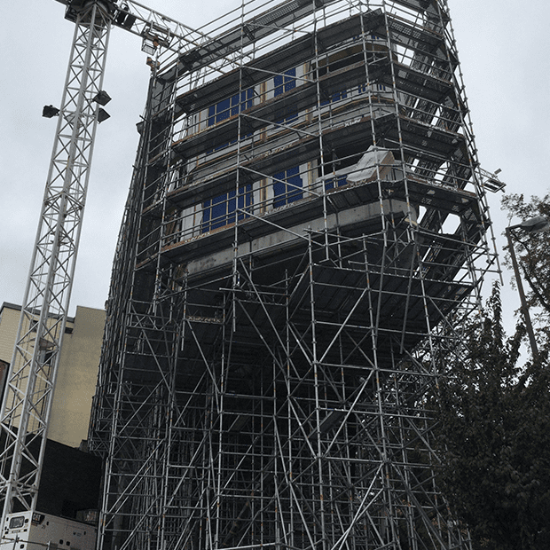 Afix fast X52 support scaffold Rue Henin Brussels