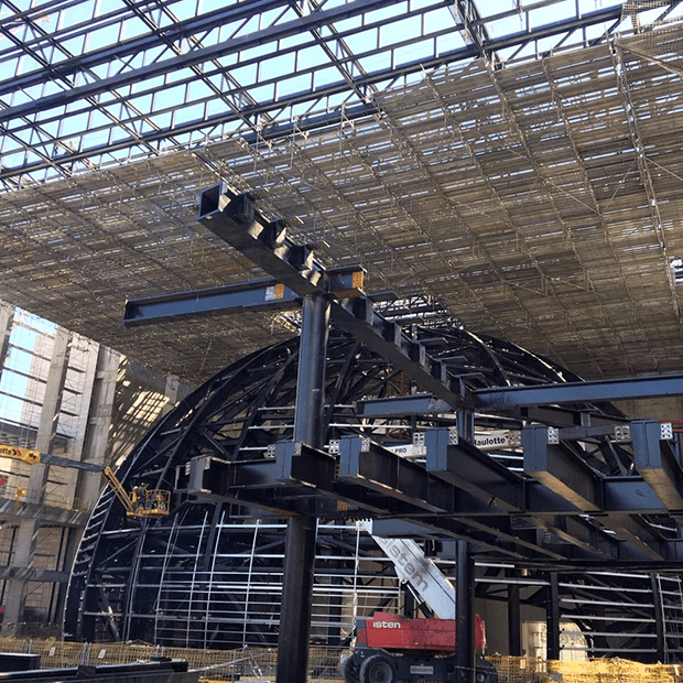 Afix fast X52 hanging scaffold construction - infrastructure - Atatürk cultural centre