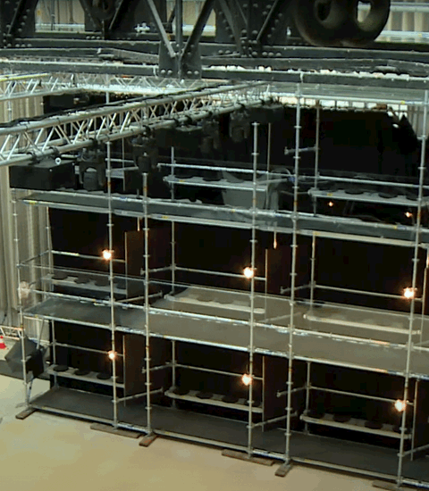 Afix scaffold lodges as anti-corona bubbles in De Central Ghent