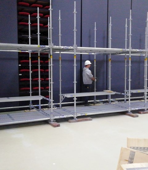 Afix scaffold lodges as anti-corona bubbles in De Central Ghent