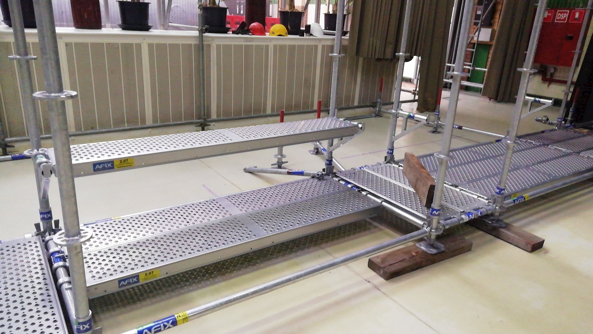 Afix scaffold lodges as anti-corona bubbles in De Central Ghent