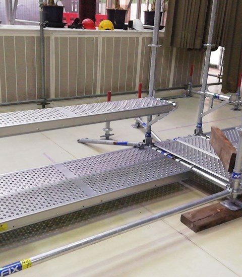 Afix scaffold lodges as anti-corona bubbles in De Central Ghent