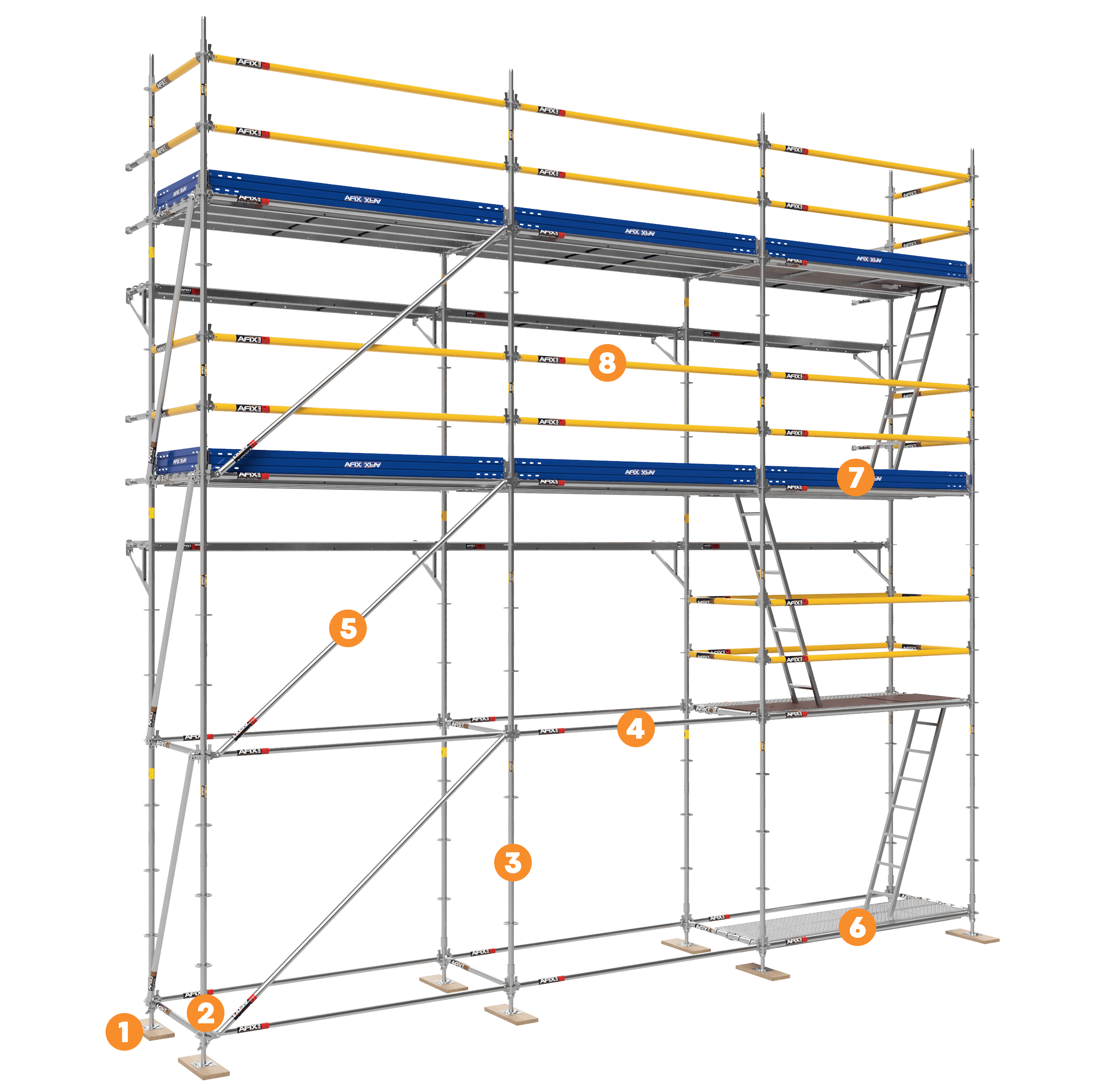 Afixfast X52 basic scaffolding setup 3X4
