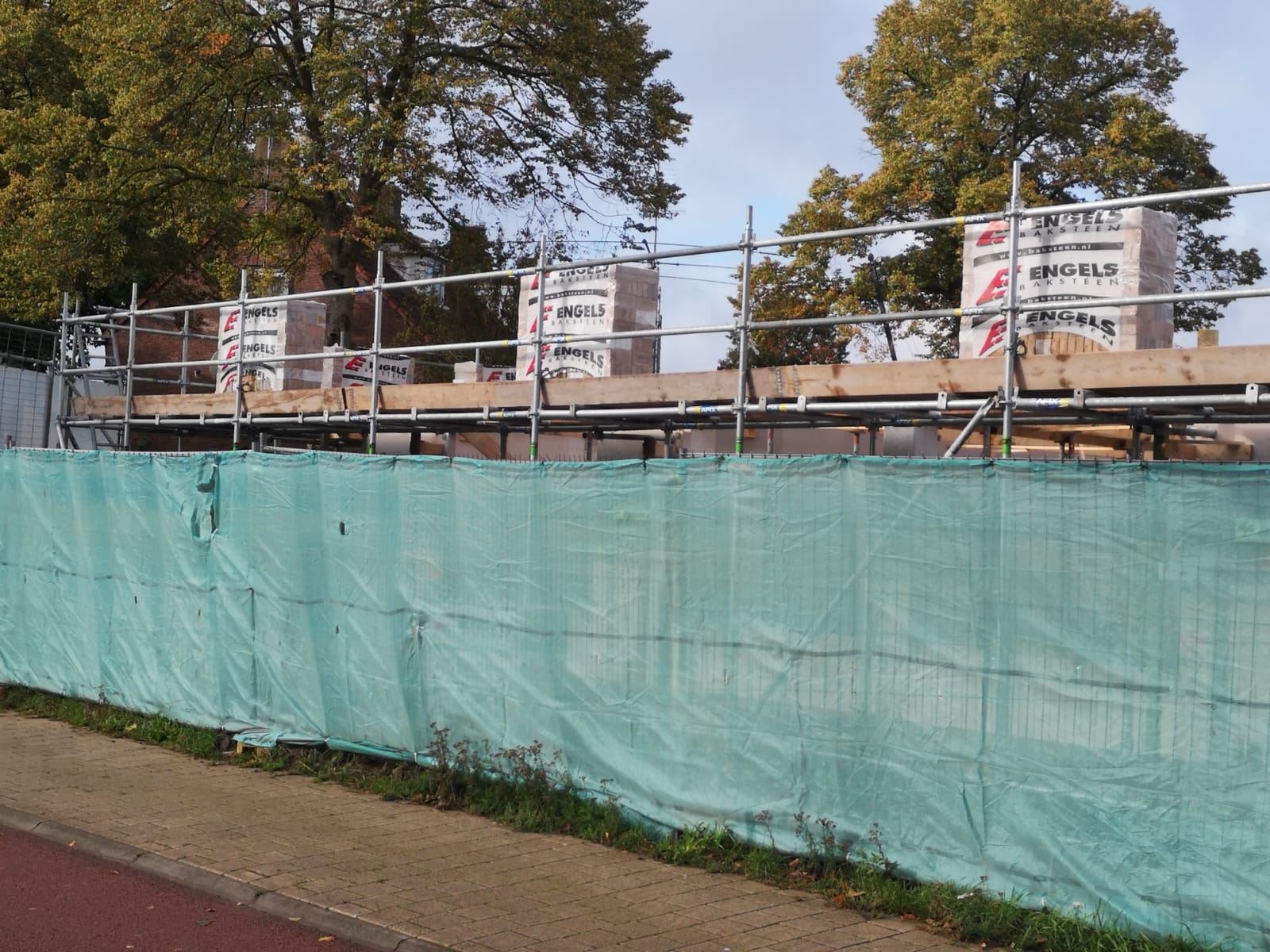 Afix fast X52 metsel steiger met steiger planken en steiger netten