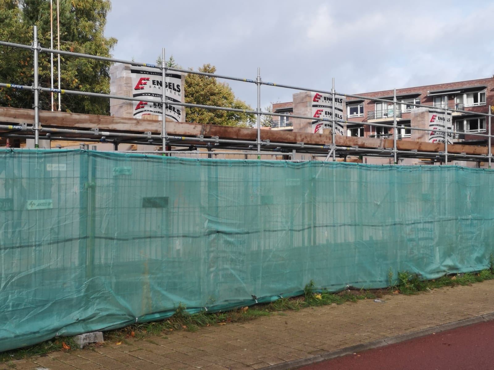 Afix fast X52 metsel steiger met steiger planken en steiger netten