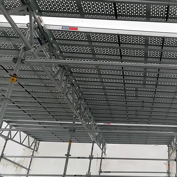 Afix fast X52 shrinkwrap scaffold for sandblasting work - Victor Buyck