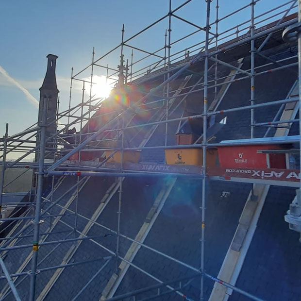 Afix fast X52 renovation scaffold provinciehof Bruges - Artes