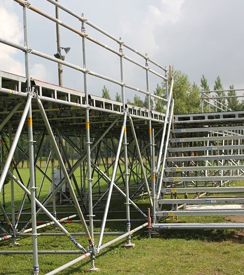 Afix fast X52 evenement podium met publiekstrap