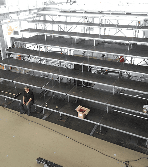 Afix fast X52 tribune steiger met zitplatform