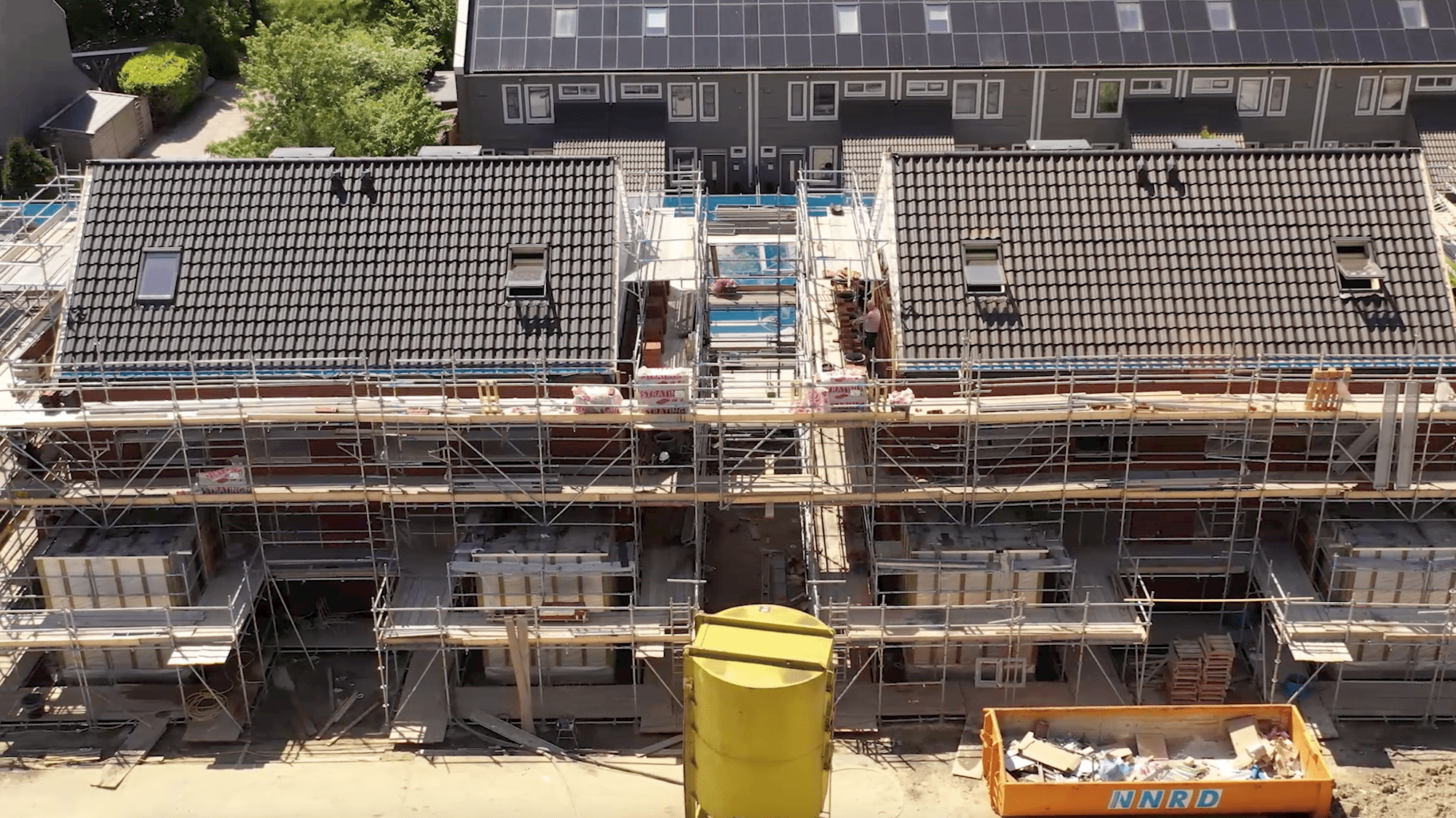 Afix fast X52 steigers nieuwbouw woningen - Appingedam Wijngaarden