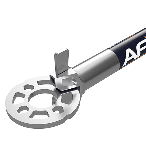 Afixfast X52 rozet ligger schuin 