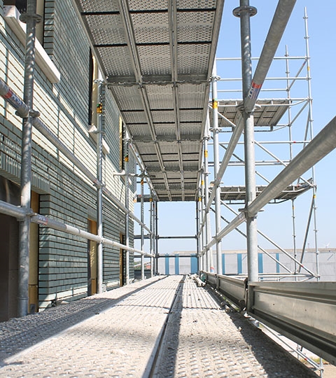 Afix fast X52 facade scaffold New Docks Ghent - Artes