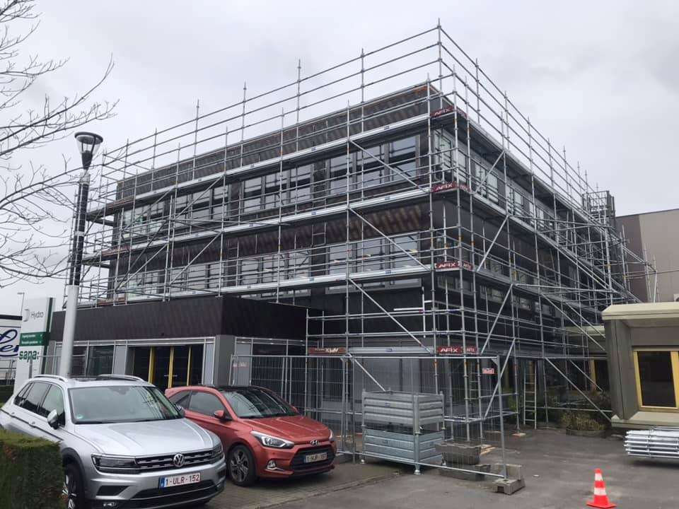 Afix fast X52 échafaudage de façade avec 3 platforme en hauteur