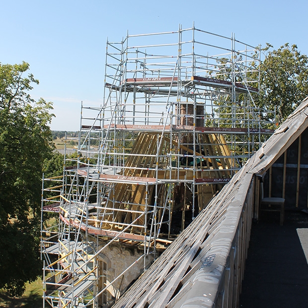 Afix fast X52 renovation scaffold Castle Planckaert - Lurcy