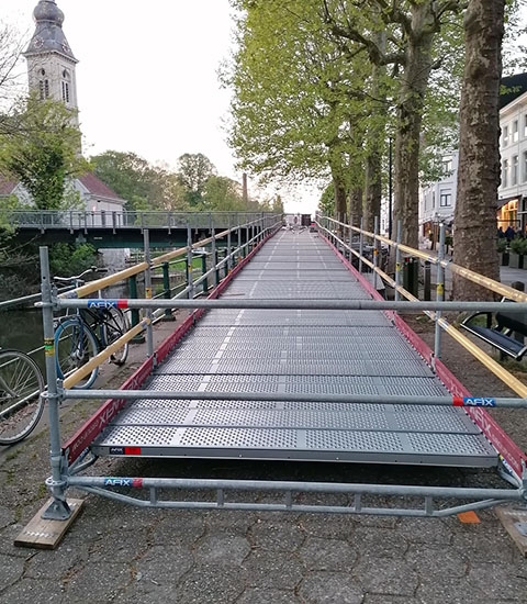 Afix fast X52 overpannings steiger Muinkbrug - Gent 