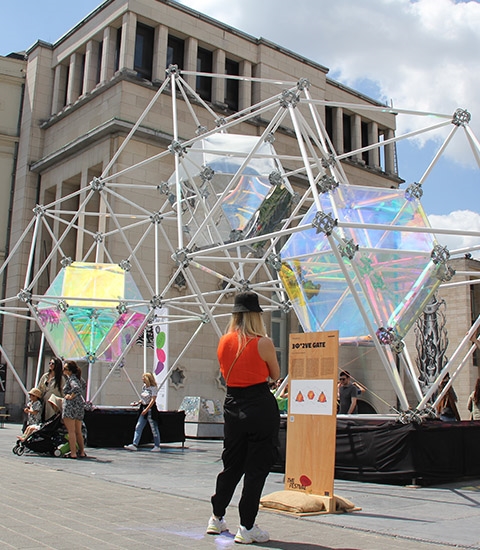 Afix fast X52 kunstopstelling met steigers - Jan Detavernier - Kunstberg Brussel