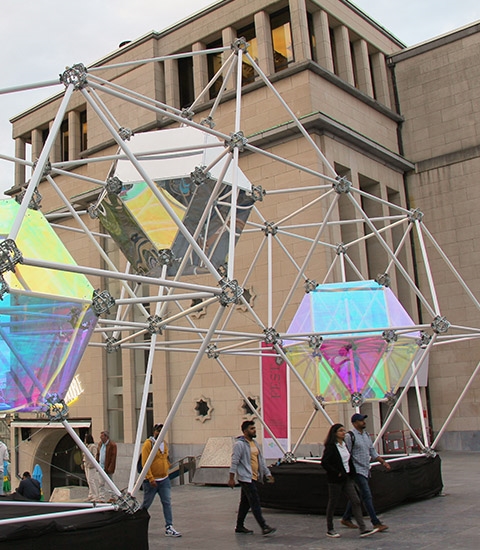 Afix fast X52 kunstopstelling met steigers - Jan Detavernier - Kunstberg Brussel