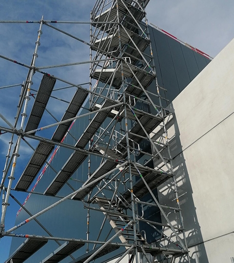 Afix fast X52 escalier pour nouveau bâtiment à Zandvoorde - Vaneenoo