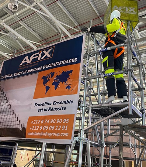 Afix Group Maroc reçoit le ministre à Sib stand d'exposition