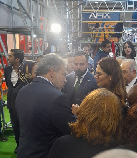 Afix Group Maroc reçoit le ministre à Sib stand d'exposition
