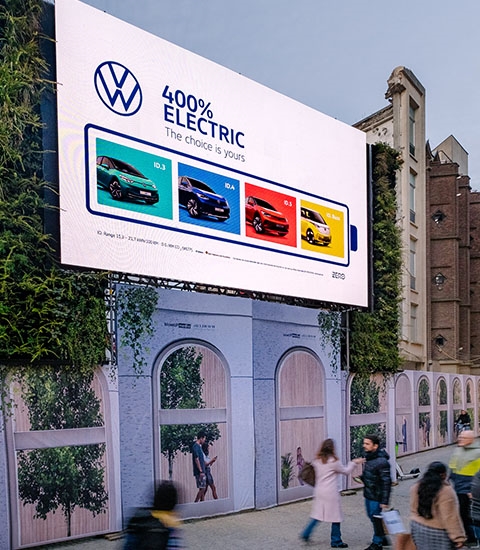 Afix fast X52 steiger opstelling met spandoeken als afscherming - BlowUp Media - De Meir - Antwerpen