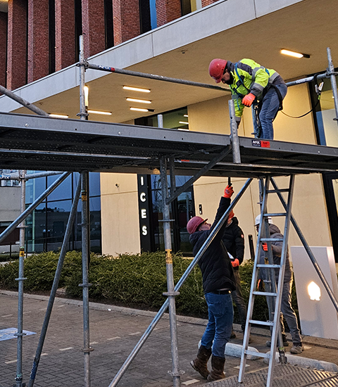 Afix group safety training Artes facade scaffolding