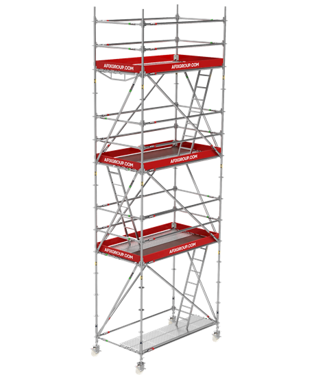 Afixfast rolling scaffold steel tower