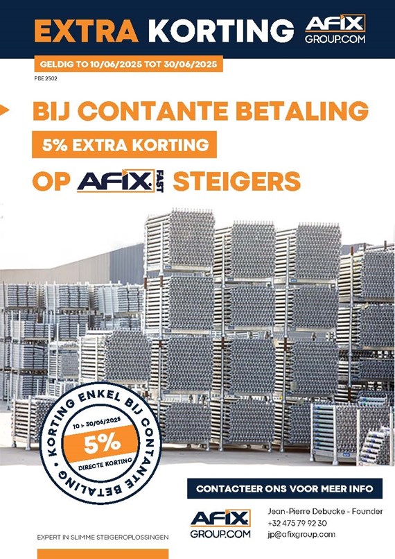 extra korting bij contante betaling